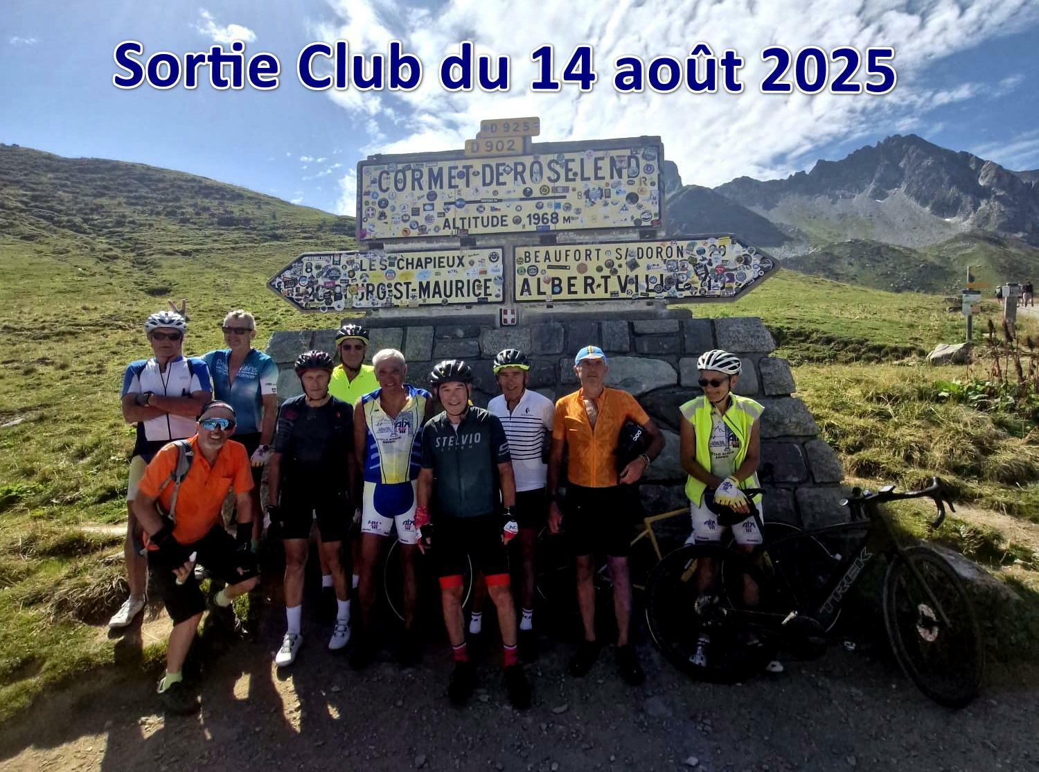 Sortie Club du 14 août 2025