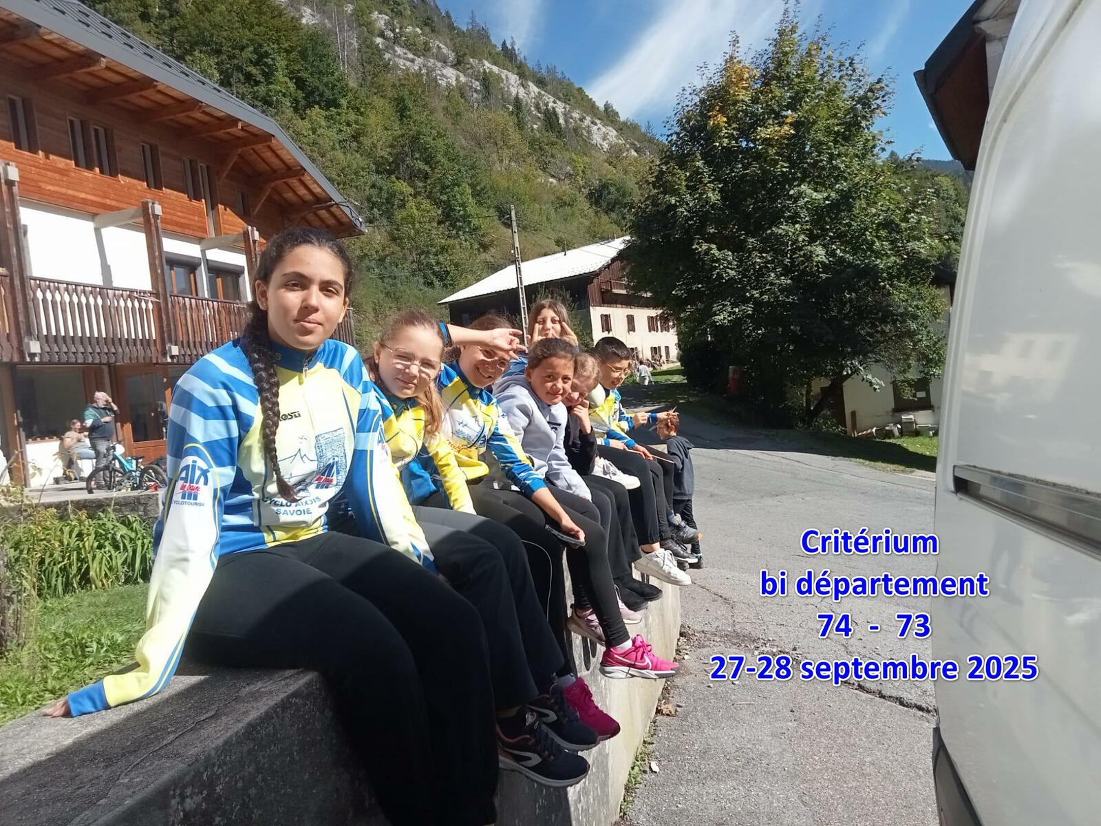 Critérium bi département 74-73 du 27-28 septembre 2025