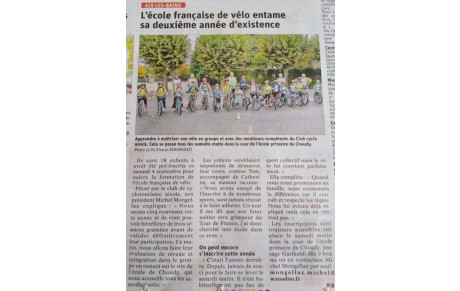 EFV :Ecole Française de Vélo 2ème année :c est reparti