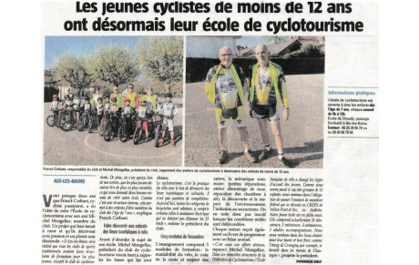 Ecole vélo et la presse