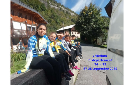 Critérium bi département 74-73 du 27-28 septembre 2025